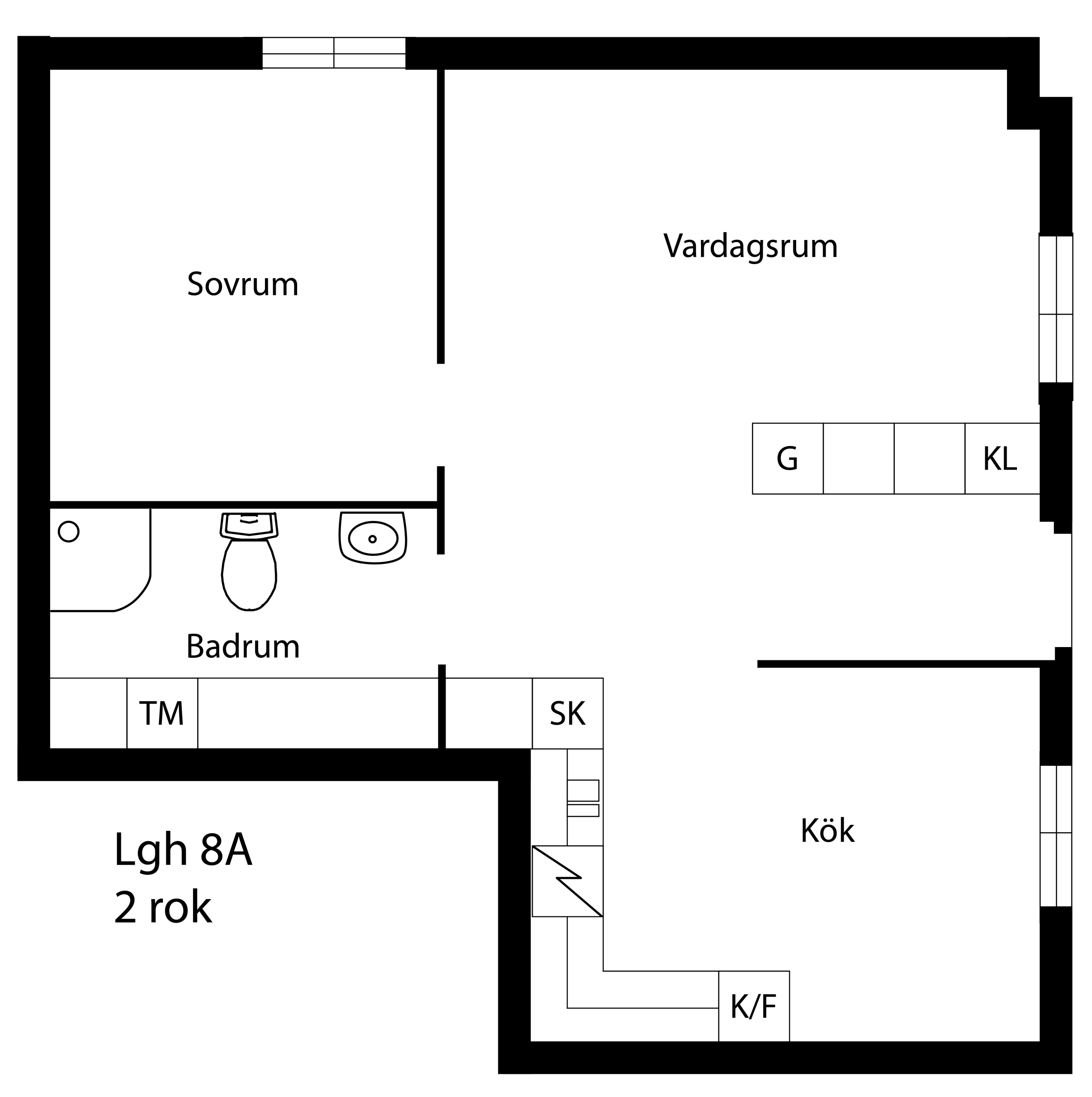 Lägenhetsskiss Stora torget 8A-01
