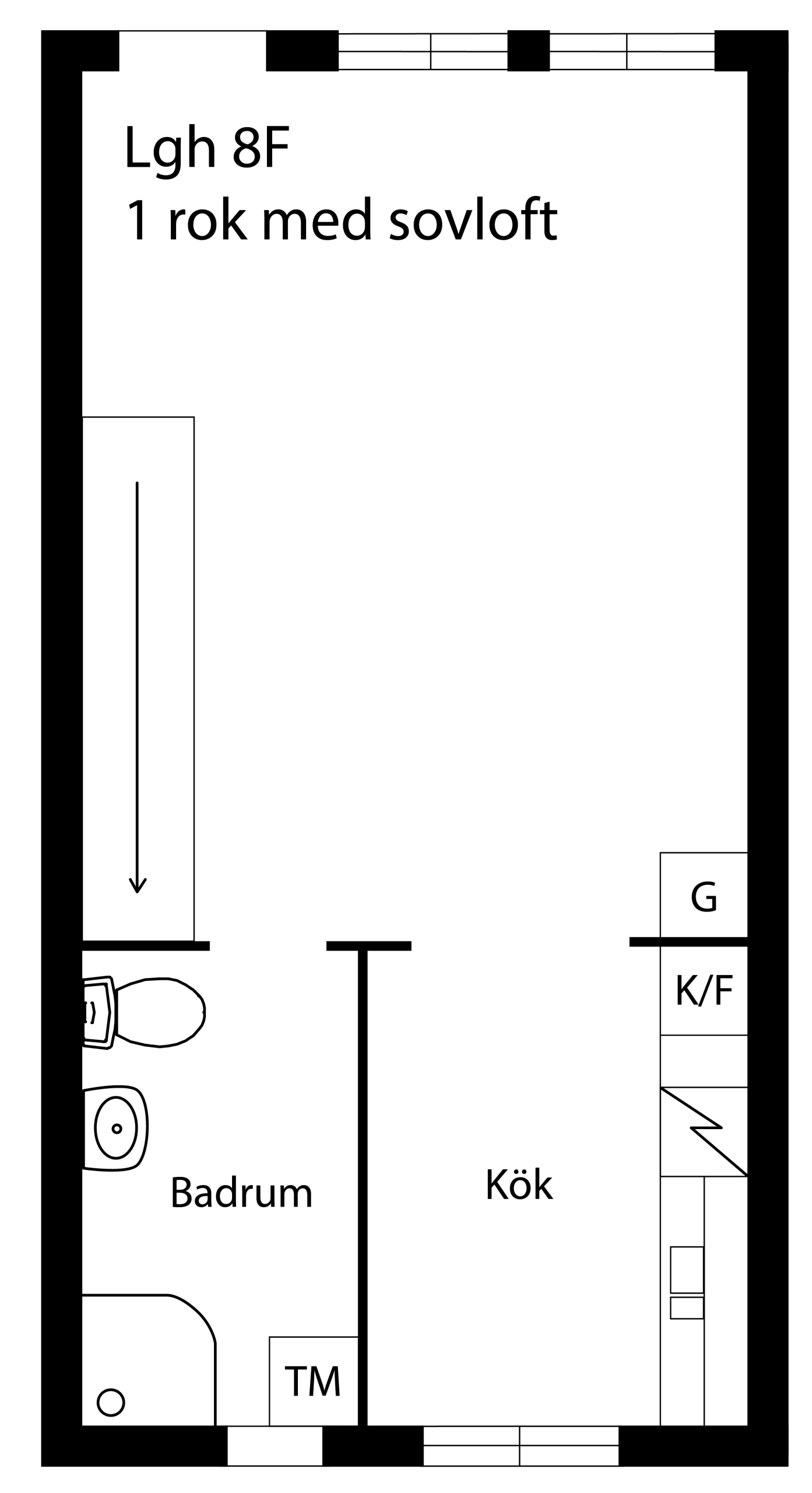 Lägenhetsskiss Stora torget 8F-01